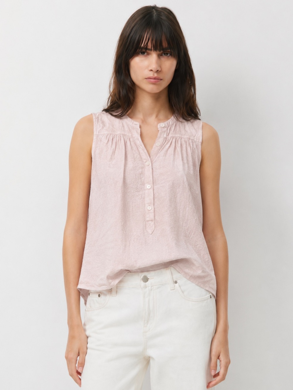 Treasure & Bond NordstromPink Embroidered Peasant Blouse Top XS NWT